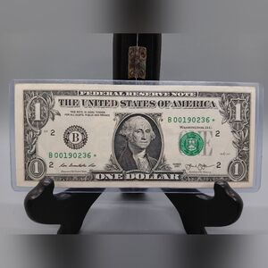 United States Federal Reserve Star Note (10) One Dollar Bill